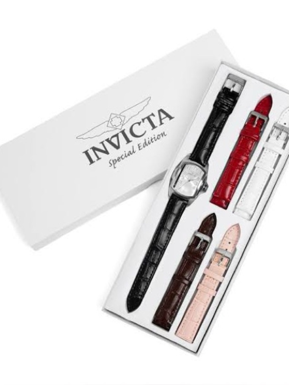 Invicta special edition watch with 5 optional bands NWTs